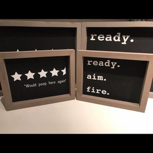 Funny bathroom frames